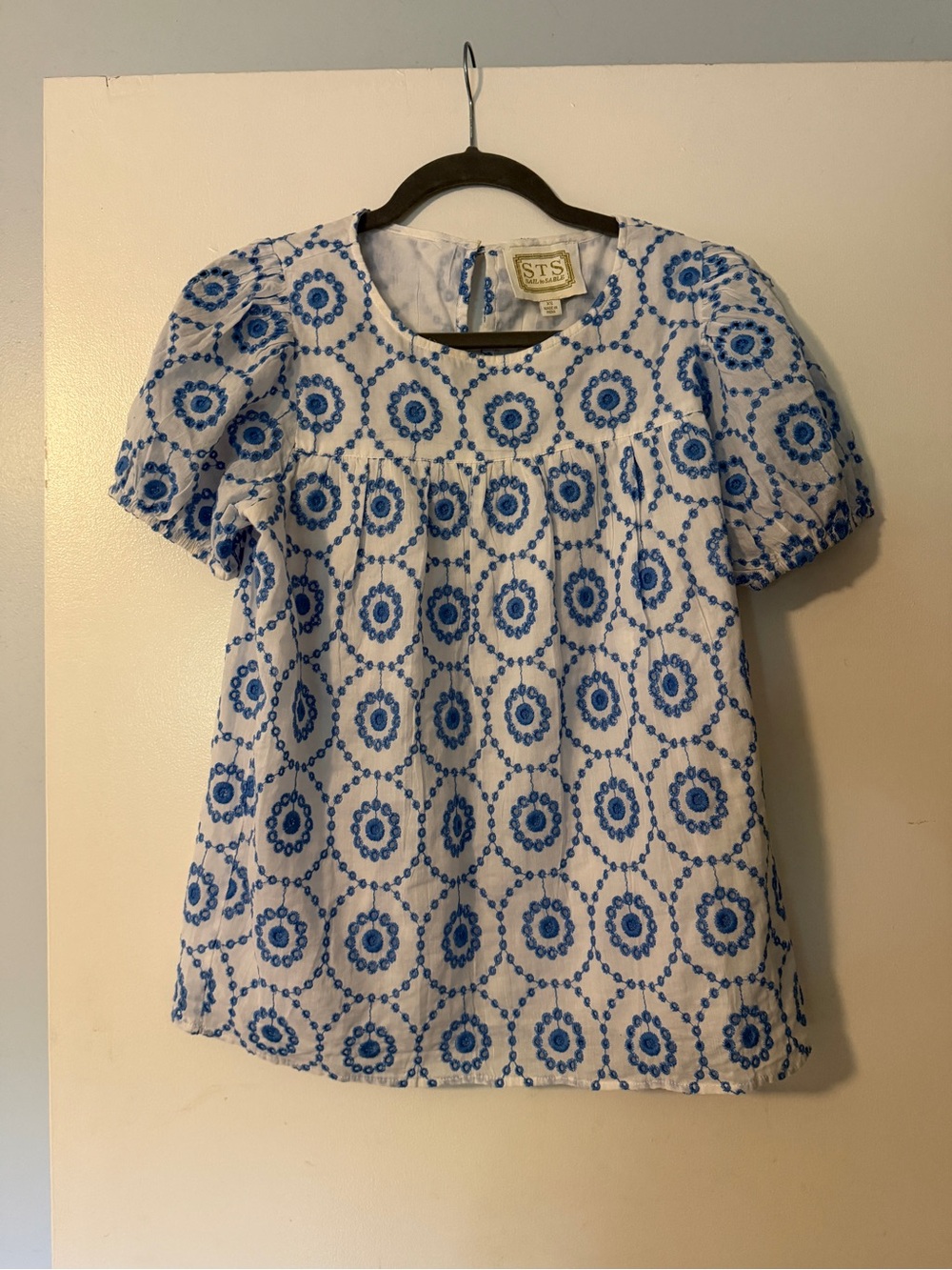Sail to Sable Embroidered Blouse, Size XS
